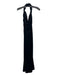 Sugarlips Size M Black Polyester Velvet Strapless Cut Out back Midi Dress Black / M