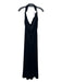 Sugarlips Size XL Black Polyester Velvet Strapless Cut Out back Midi Dress Black / XL