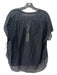 Closed Size XS Black Cotton Sheer Cap Sleeve V Neck Top Black / XS