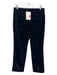 A.L.C. Size 6 Black Cotton & Viscose Velvet 5 Pocket High Rise Boot Cut Pants Black / 6