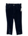 A.L.C. Size 6 Black Cotton & Viscose Velvet 5 Pocket High Rise Boot Cut Pants Black / 6