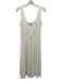 Vince Size XS White Polyester Blend Sleeveless Scrunched Elastic Waist Dress White / XS