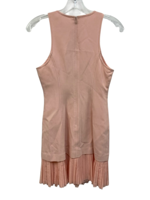 Cinq a Sept Size 2 Baby Pink Triacetate Blend Sleeveless Accordion Pleat Dress Baby Pink / 2