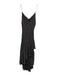 Alice + Olivia Size 4 Black & White Viscose Polka Dots Spaghetti Strap Dress Black & White / 4