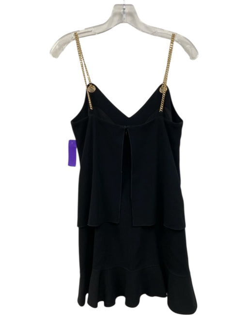 Derek Lam 10 Crosby Size 2 Black & Gold Tone Triacetate Blend Chain Strap Dress Black & Gold Tone / 2