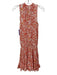 Poupette St. Barth Size S White, Orange & Yellow Viscose Floral Sleeveless Dress White, Orange & Yellow / S