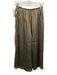 Vince Size XS Olive Gold Polyester Shimmer Accordion Pleat Sleeveless Skirt Set Olive Gold / XS