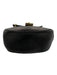 Chloe Black Leather Flap Top Toggle Close Chain Strap Pouch Bag Black