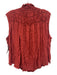 Frame Size S Brick Red Viscose Sleeveless Shirred Top high neck Gathered Top Brick Red / S
