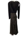 Diane Von Furstenberg Size 6 Black & Multi No Fabric Tag Wrap Tie Waist Dress Black & Multi / 6