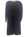 XiRENA Size S Black Cotton V Ankle Tie belt Gauze Long Sleeve Dress Black / S