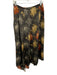Dries Van Noten Size 40 Black & Multi Rayon Zip & Hook Closure Vintage Skirt Black & Multi / 40