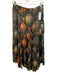 Dries Van Noten Size 40 Black & Multi Rayon Zip & Hook Closure Vintage Skirt Black & Multi / 40