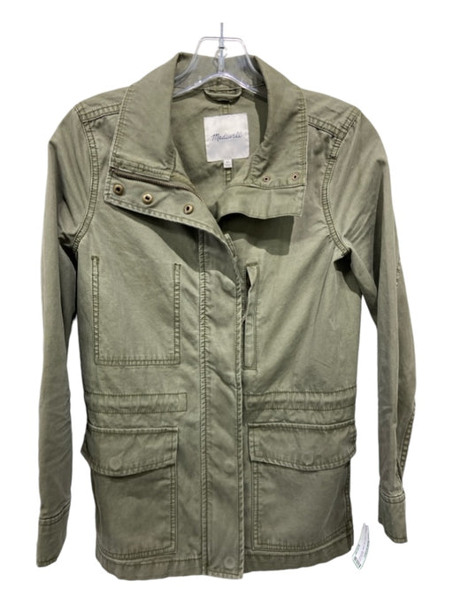 Madewell army green jacket hotsell