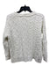 Pilcro Size XS White Cotton Cable Knit Long Sleeve Sweater White / XS