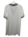 Rag & Bone Size XXS White & Black Triacetate Varsity Stripe Short Sleeve Dress White & Black / XXS