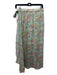 Louise Misha Size XS/36 Green & Multi Cotton Wrap Midi Skirt Green & Multi / XS/36