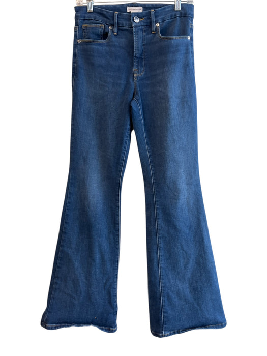 Good American Size 6 Medium Wash Cotton High Rise Zip Fly 5 Pocket Jeans Medium Wash / 6
