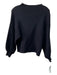 Line + Dot Size XS Black Rayon Ribbed High Neck Long Sweater Black / XS