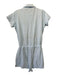 Melissa Odabash Size S Light Blue Cotton Blend Snap Button Terry Cloth Romper Light Blue / S