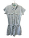 Melissa Odabash Size S Light Blue Cotton Blend Snap Button Terry Cloth Romper Light Blue / S