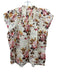 Sea New York Size XS Cream & Multi Ramie Tie Neck smocked Sleeveless Floral Top Cream & Multi / XS