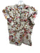 Sea New York Size XS Cream & Multi Ramie Tie Neck smocked Sleeveless Floral Top Cream & Multi / XS