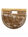 Cult Gaia Beige Wood Top Handle Basket No Lining Bag Beige / S