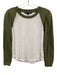 Veronica Beard Jeans Size S White & Green Cotton Long Sleeve Color Block Top White & Green / S