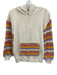 Alice + Olivia Size S White & Multi Cotton Long Sleeve Hoodie Sweater White & Multi / S