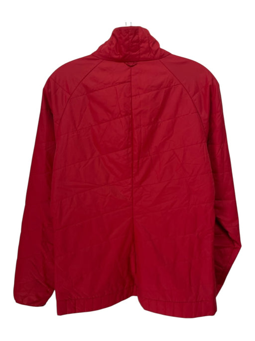 Patagonia Size Medium Dark Red Polyester Zipper Collared Zip Pocket Jacket Dark Red / Medium
