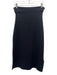 M.M. Lafleur Size L Black Viscose & Nylon Stretch Knit Foldover Midi Skirt Black / L