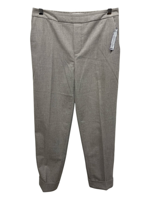 Brochu Walker Size XS Beige Polyester Blend pleat front Mid Rise Cropped Pants Beige / XS