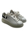 Alexander McQueen Shoe Size 6 White & Black Leather Clear Detail Sneakers White & Black / 6
