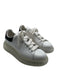 Alexander McQueen Shoe Size 6 White & Black Leather Clear Detail Sneakers White & Black / 6