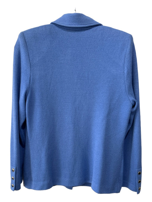 St John Collection Size 2 Cornflower Blue Wool Blend Button Down Jacket Cornflower Blue / 2
