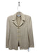 St John Collection Size 2 Beige & Cream Wool Blend Houndstooth Zip Front Jacket Beige & Cream / 2