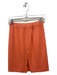 St John Collection Size 2 Tangerine Orange Wool Blend Zip Front Skirt Tangerine Orange / 2