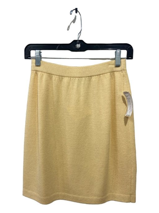 St John Collection Size 2 Butter Yellow Wool Blend Elastic Waist Skirt Butter Yellow / 2