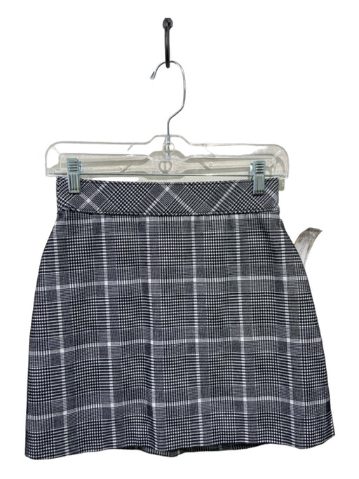 Spanx Size XS Black & White Nylon Blend Houndstooth Plaid Mini Skort Skirt Black & White / XS