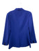 Theory Size 0 Deep Blue Triacetate Blend One Button Lapel Blazer Jacket Deep Blue / 0