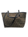 Fendi Brown Canvas Open Top Zucca Two Strap Bag Brown / S