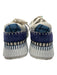 Chloe Shoe Size 36 Navy blue & Cream Synthetic Knit Laces Platform Sneakers Navy blue & Cream / 36