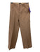 Pinko Size 36 light brown Linen Blend Single Breasted Ankle pleat front Pant Set light brown / 36