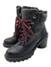 Marc Jacobs Shoe Size 36 Black & Red Leather Faux Fur Lining lace up Boots Black & Red / 36