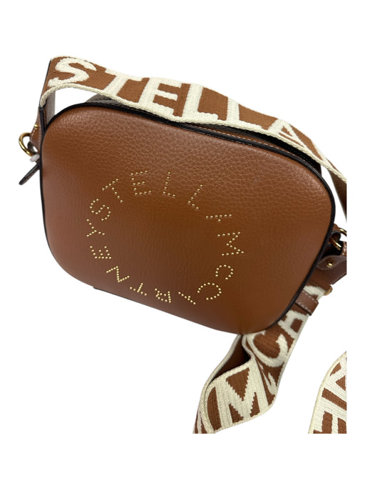 Stella McCartney Carmel Brown Vegan Leather goldtone hardware Camera Bag Carmel Brown / S