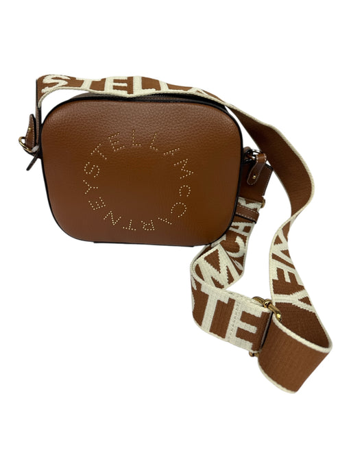 Stella McCartney Carmel Brown Vegan Leather goldtone hardware Camera Bag Carmel Brown / S