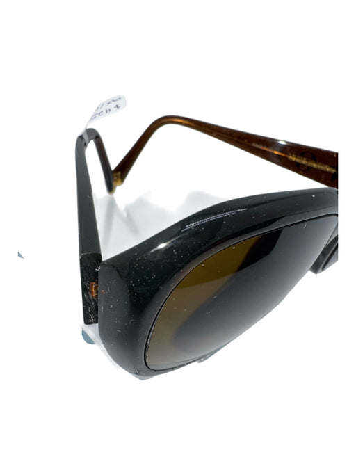 Louis Vuitton Brown & Gold Acetate Metal Glitter Logo Gradient Sunglasses Brown & Gold