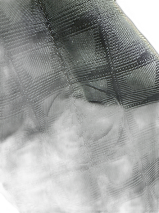 Chanel Black Nylon Leather Tonal Print wallet strap Tote Bag Black / Medium