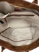 Quince Brown Leather Suede Top Handle Zip Close Front Pockets Tote Bag Brown / Large